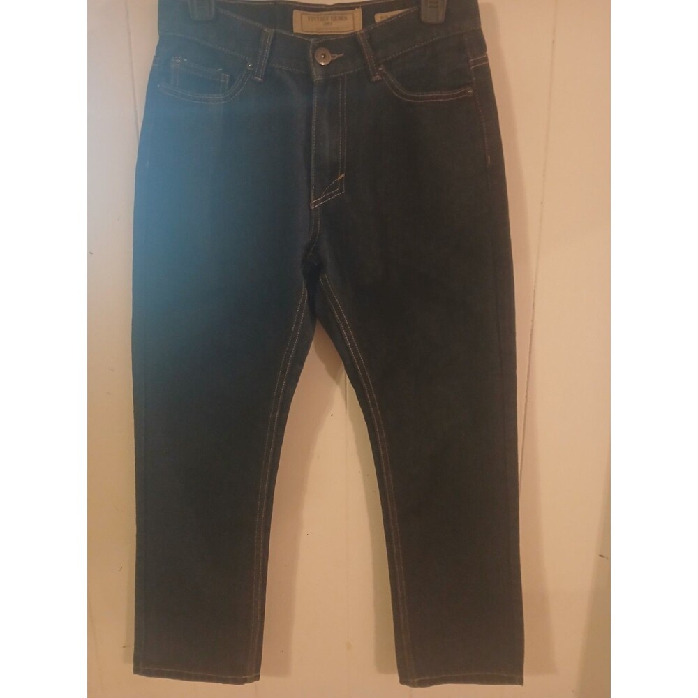 Vintage Genes 1891 Jeans Mens 30x30 Dark Wash Slim Straight